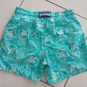 Vibrant Kids Sea Turtle Shorts - Blue